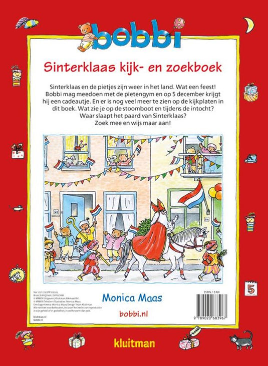 Uitgeverij kluitman bobbi: sinterklaas kijk- en zoekboek. 2+