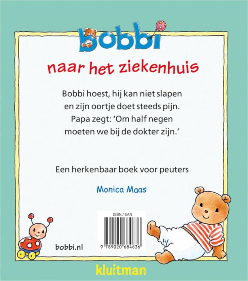 Load image into Gallery viewer, Uitgeverij kluitman bobbi naar het ziekenhuis. 2+
