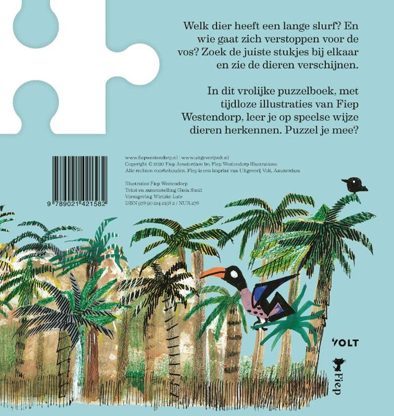 Load image into Gallery viewer, De dieren van fiep in puzzelstukjes
