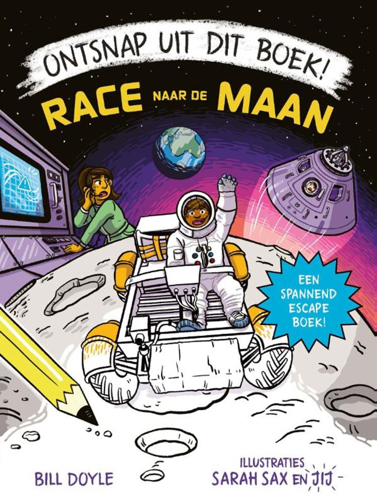 Load image into Gallery viewer, Ontsnap uit dit boek! race naar de maan.
