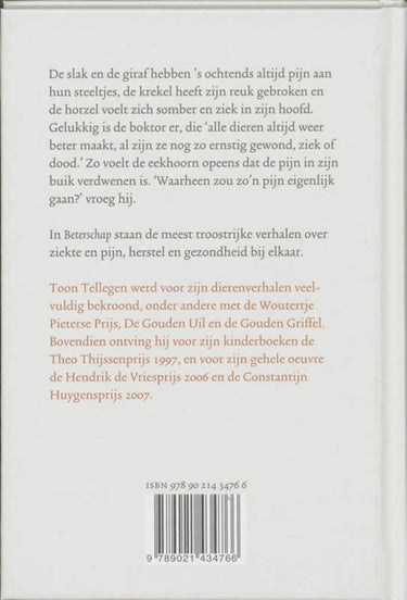 Toon tellegen: beterschap. cadeauboekje.