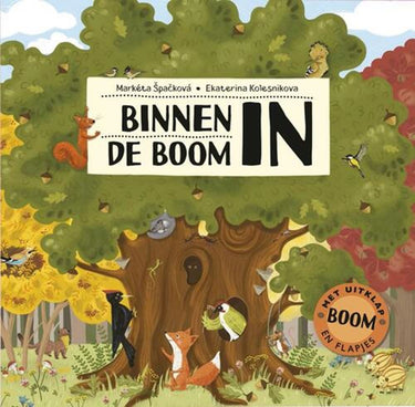 Boek specials nederland bv uitklap- en flapjesboek binnen in de boom