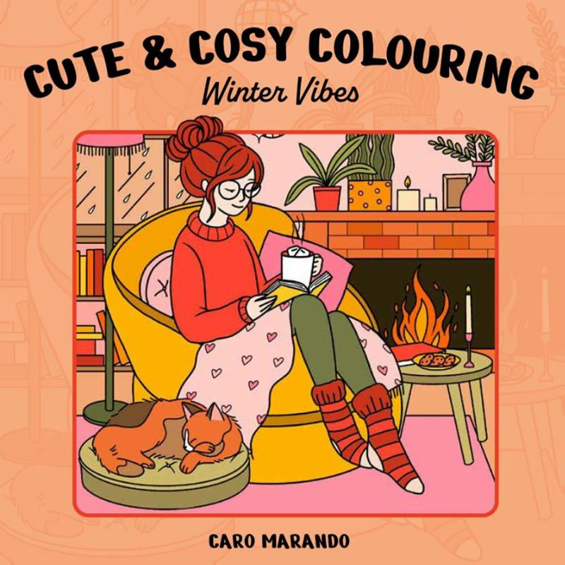 Load image into Gallery viewer, Cute cosy colouring. winter vibes.
