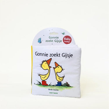Gonnie zoekt gijsje, stoffen boekje. 1+