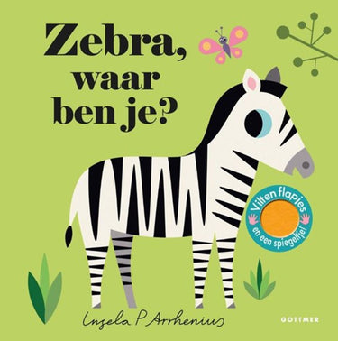Zebra, waar ben je (karton). 2+