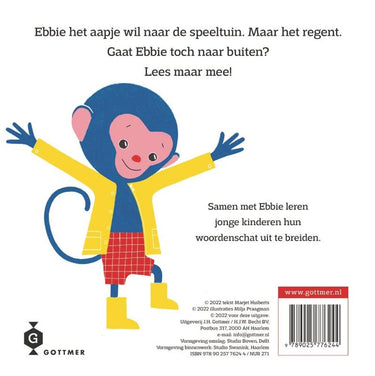 Ebbie onder de paraplu. 1+