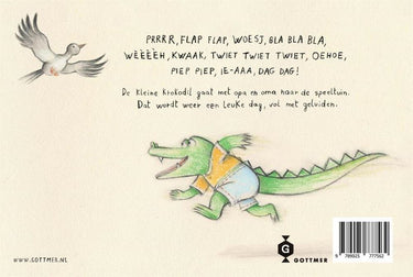 Wat zegt de kleine krokodil in de speelt