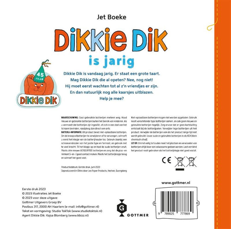 Load image into Gallery viewer, Gottmer uitgevers groep dikkie dik is jarig 2+
