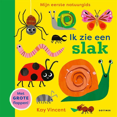 Ik zie een slak. kartonboek. 1+