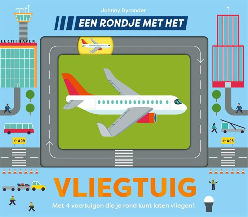 Load image into Gallery viewer, Een rondje met het vliegtuig. kartonboek
