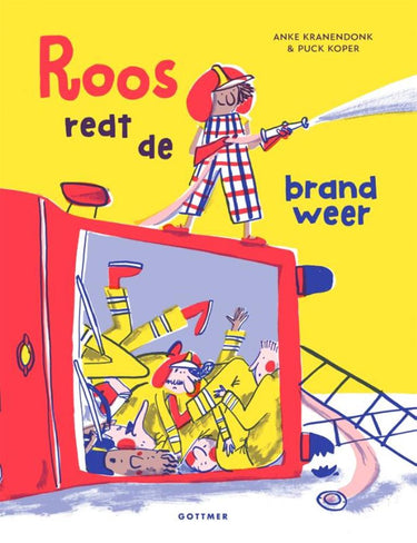 Prentenboek: roos redt de brandweer 4+