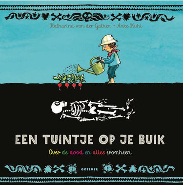 Een tuintje op je buik. zilveren penseel