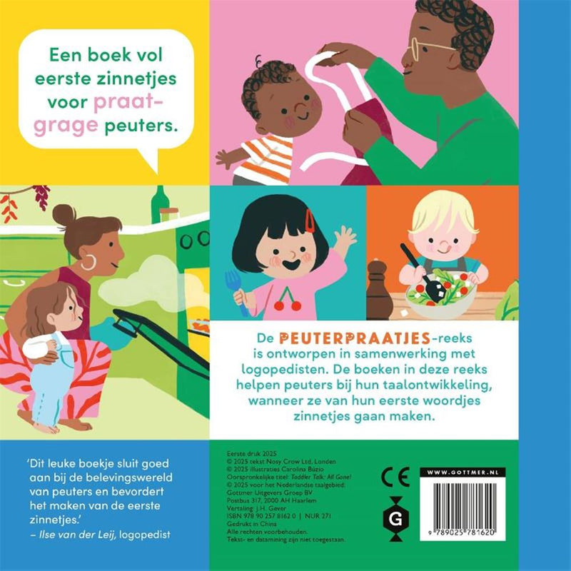 Load image into Gallery viewer, Gottmer uitgevers groep kartonboek: peuterpraatjes alles op! 2+
