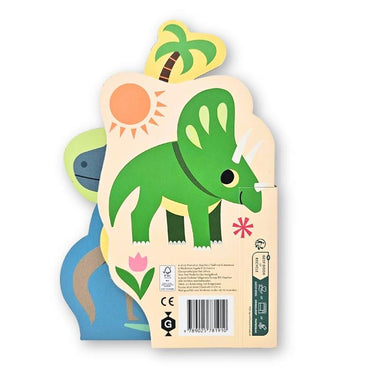 Kartonboek dino's 2+