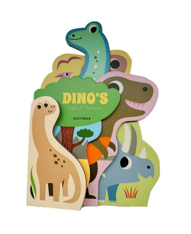 Kartonboek dino's 2+