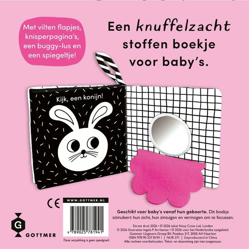 Load image into Gallery viewer, Stoffen boek knuffelpoes 0+
