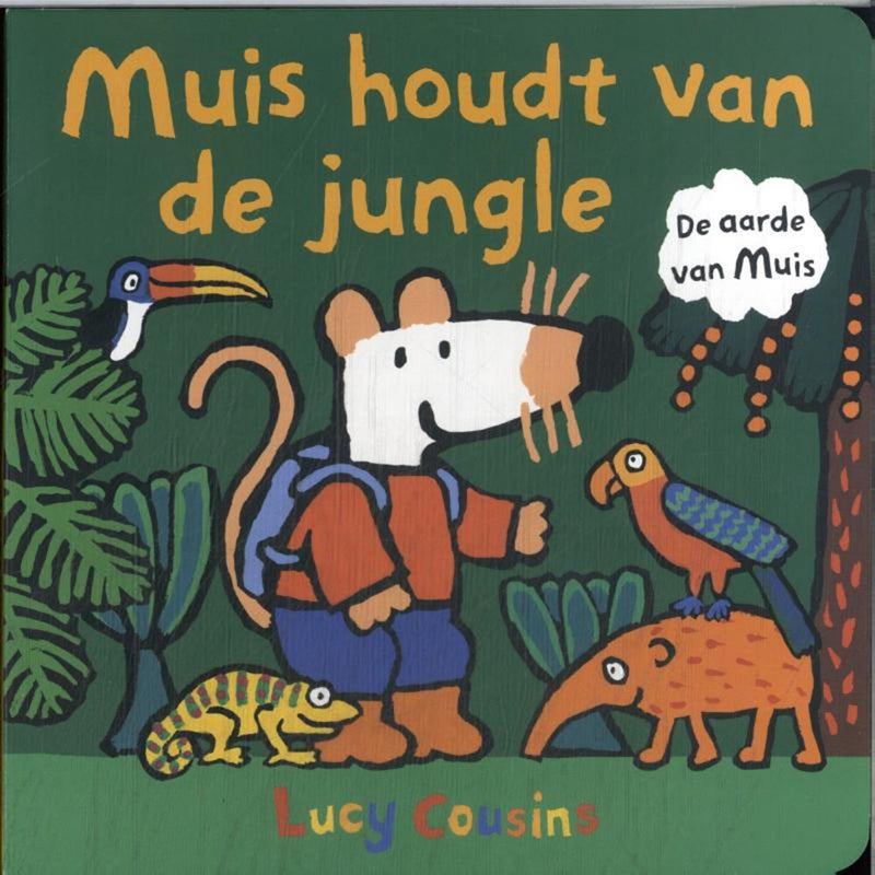 Load image into Gallery viewer, Kartonboek: muis houdt van de jungle 2+
