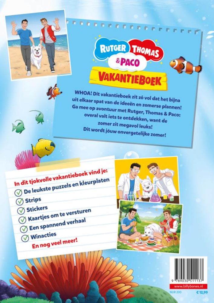 Load image into Gallery viewer, Het vakantieboek van rutger, thomas en p
