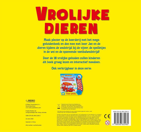 Rebo publishers mega geluidenboek - vrolijke dieren