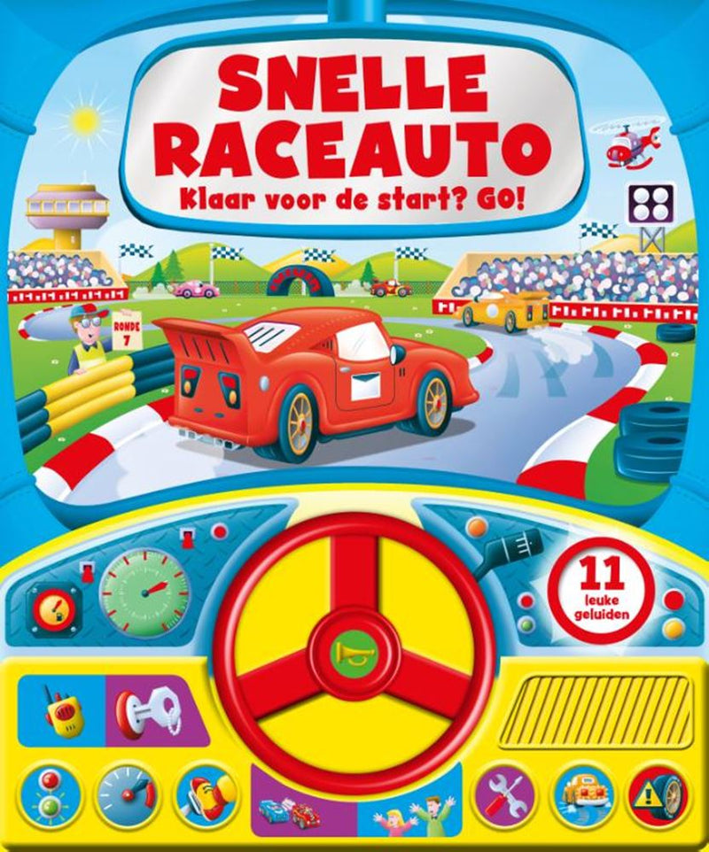 Load image into Gallery viewer, Geluidenboek: snelle raceauto. 3+
