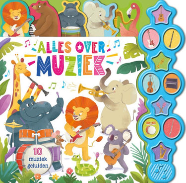 Rebo publishers geluidenboek: alles over muziek. 3+