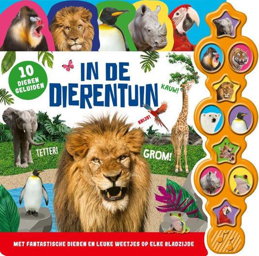 Geluidenboek: in de dierentuin. 10 gelui