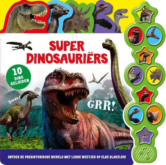 Rebo publishers geluidenboek: super dinosauriërs. 10 gel
