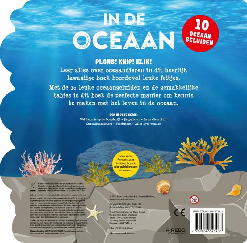 Load image into Gallery viewer, Rebo publishers geluidenboek: in de oceaan. 10 geluid

