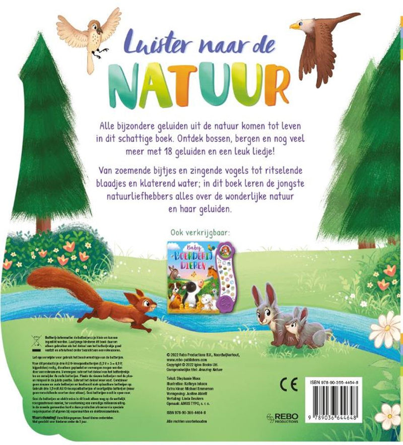 Load image into Gallery viewer, Rebo publishers geluidenboek: luister naar de natuur. 3+
