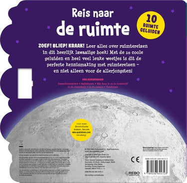 Rebo publishers geluidenboek: reis naar de ruimte. 3+