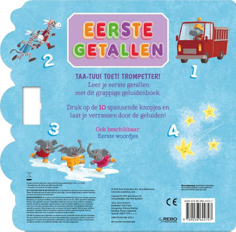 Load image into Gallery viewer, Rebo publishers geluidenboek: eerste getallen. 10 gel 3+
