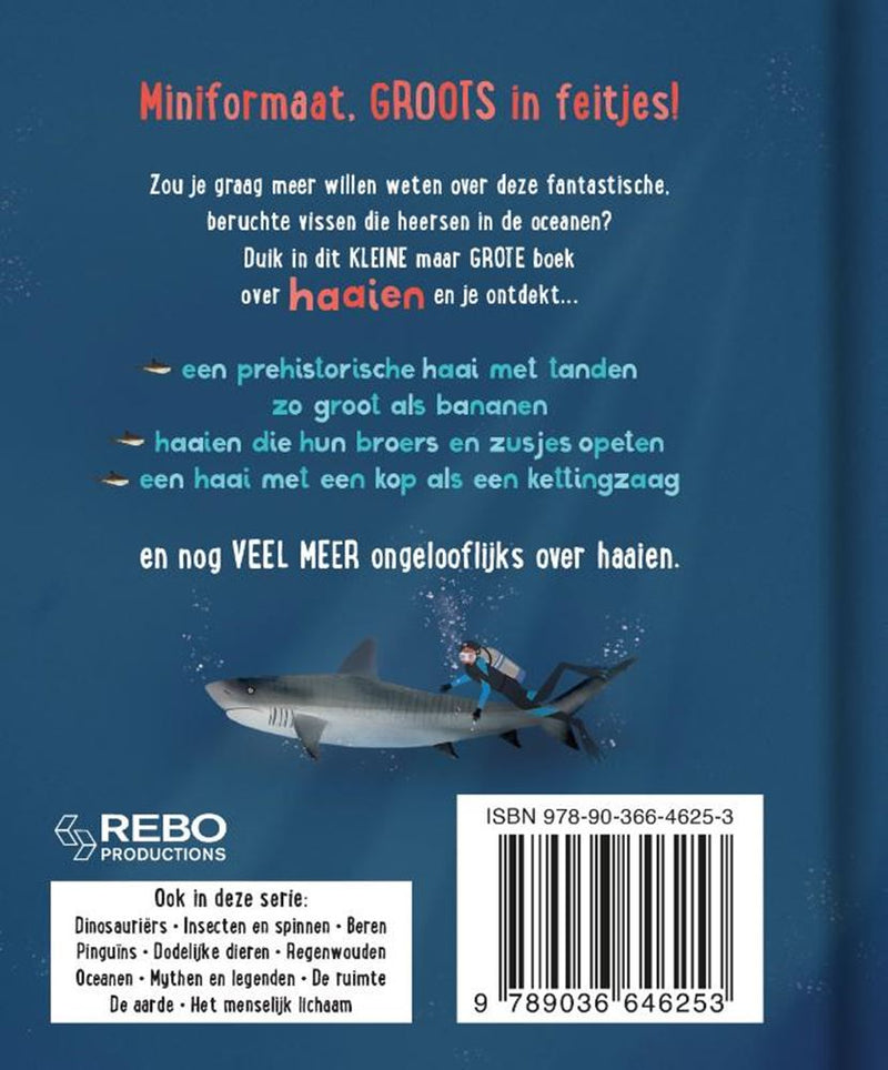 Afbeelding laden in galerijviewer, Rebo publishers het klein maar grote boek over: haaien
