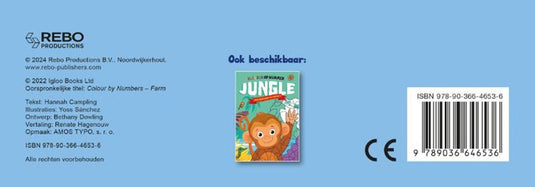 Rebo publishers boerderij - kleuren op nummer 4+