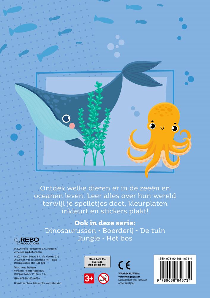 Load image into Gallery viewer, Stickerboek de zee - 60 stickers. 3+

