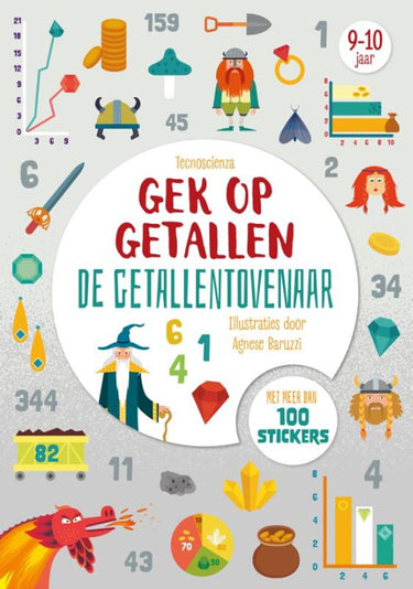 Rebo publishers getallentovenaar - gek op getallen - 100+ stickers