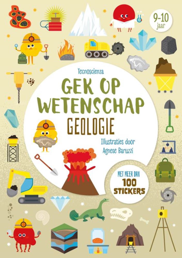 Load image into Gallery viewer, Rebo publishers geologie - gek op wetenschap met 100+ stickers
