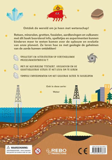 Rebo publishers geologie - gek op wetenschap met 100+ stickers