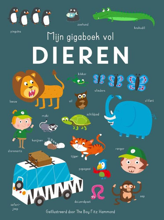 Rebo publishers mijn gigaboek vol dieren 0+