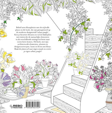 Kleurboek: urban jungle volwassene