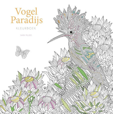Kleurboek: vogel paradijs volwassene