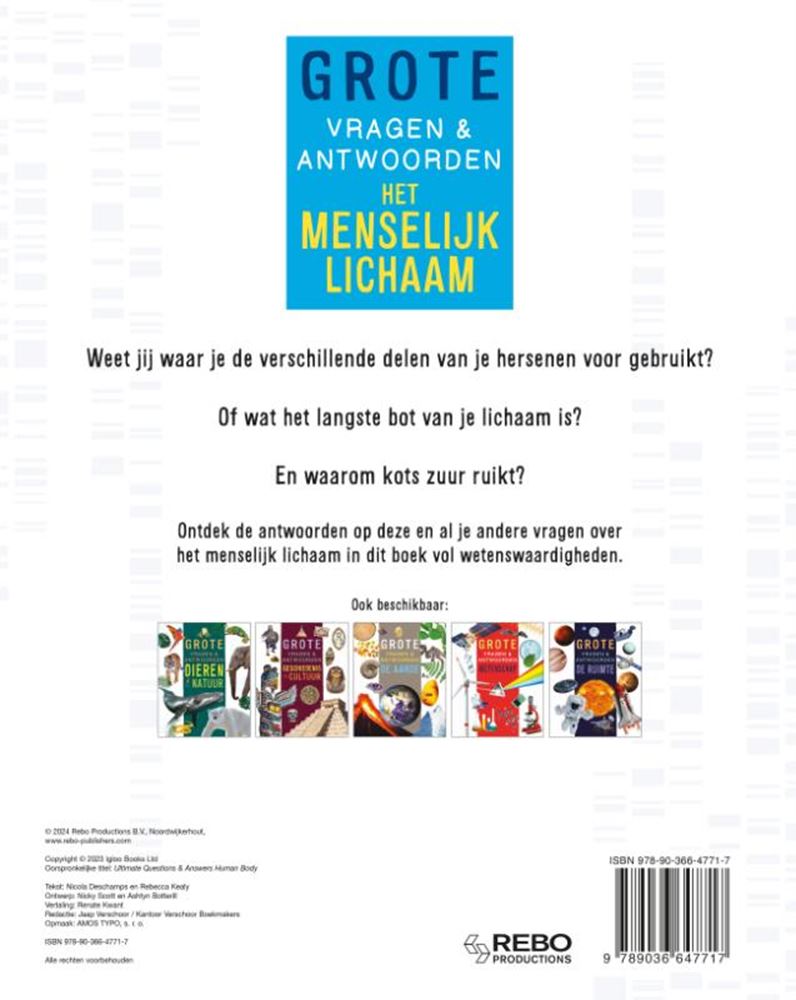 Load image into Gallery viewer, Rebo publishers het menselijk lichaam - grote vragen antwoorden
