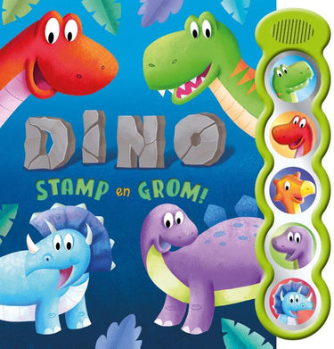Geluidenboek: dino stamp en grom! 0+