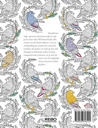 Rebo publishers kleurboek: animal wonders volwassene