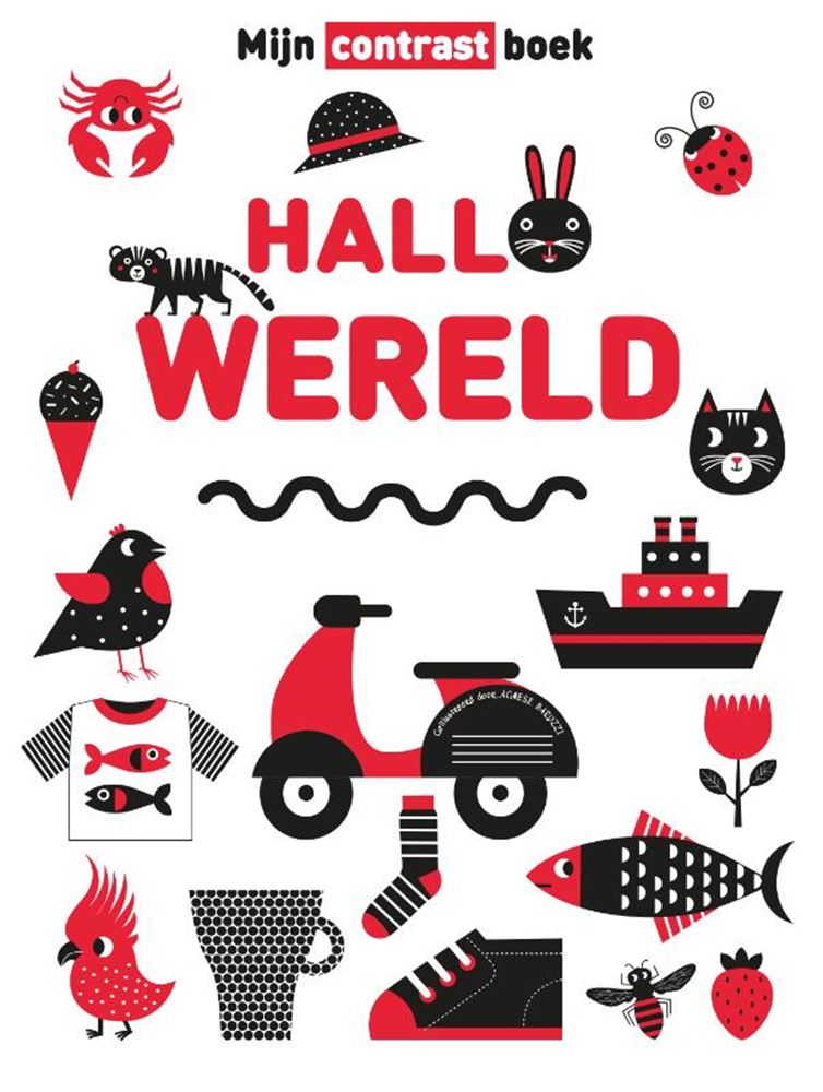 Load image into Gallery viewer, Rebo publishers het contrast boek: hallo wereld 1+
