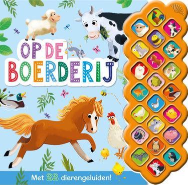 Op de boerderij - 22-geluidenboek 4+