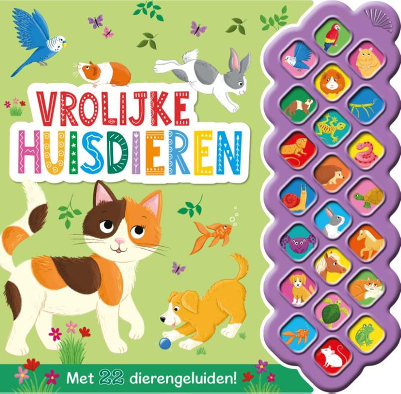Load image into Gallery viewer, Vrolijke huisdieren - 22 geluidenboek 4+
