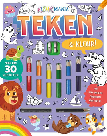 Teken kleur! - kleurmania 2+