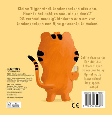 Rebo publishers tandenpoetsen - stap voor stap kartonboekje