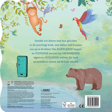 Rebo publishers geluidenatlas dieren - 100-geluidenboek