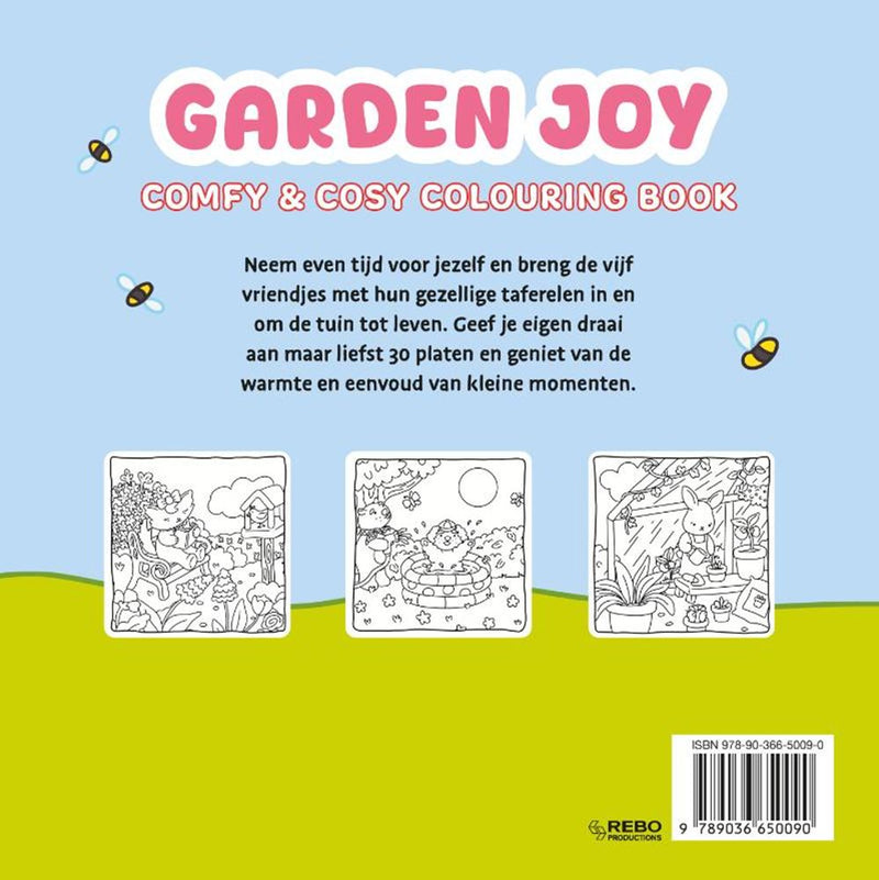 Load image into Gallery viewer, Rebo publishers garden joy - comfy cosy kleurboek
